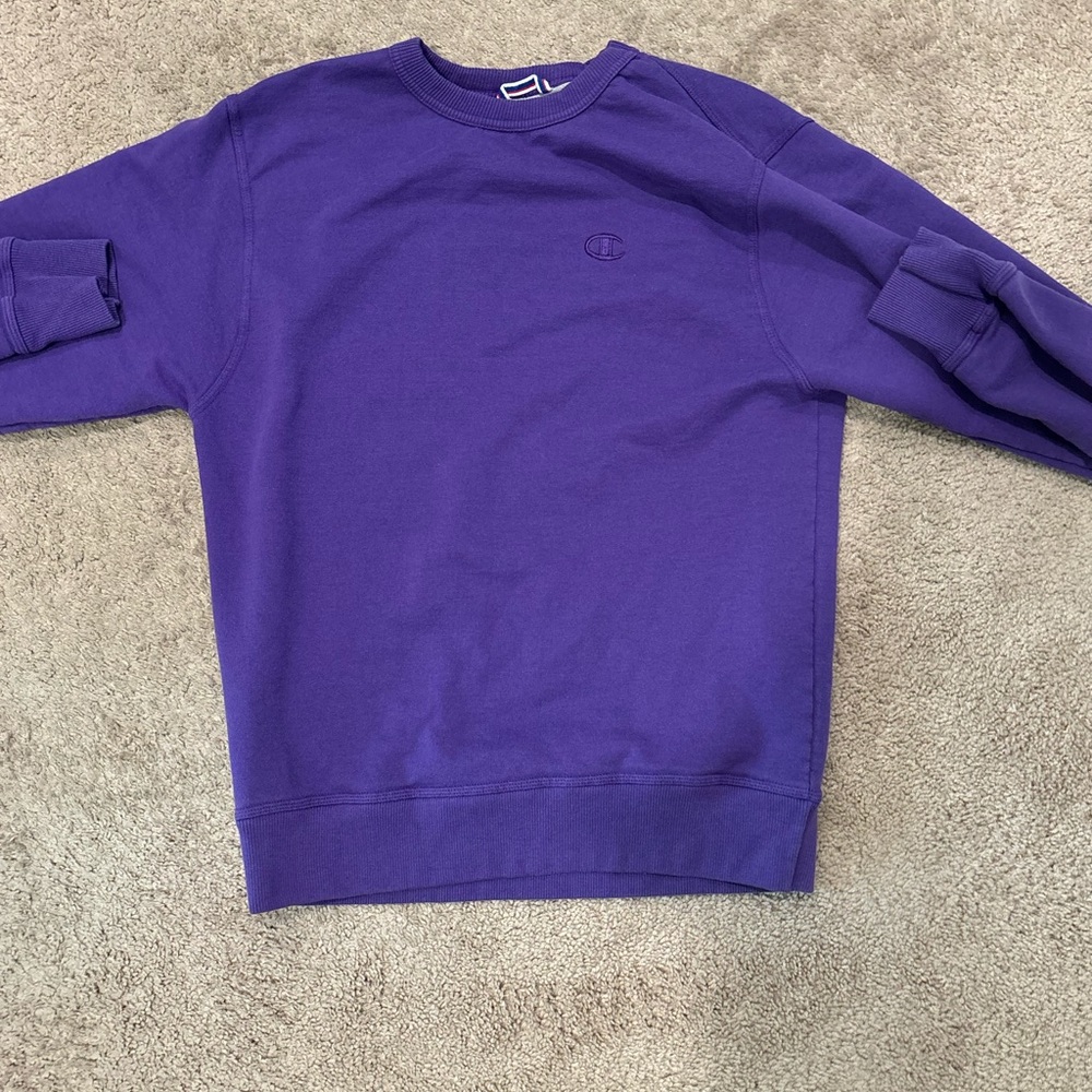 Purple champion crewneck